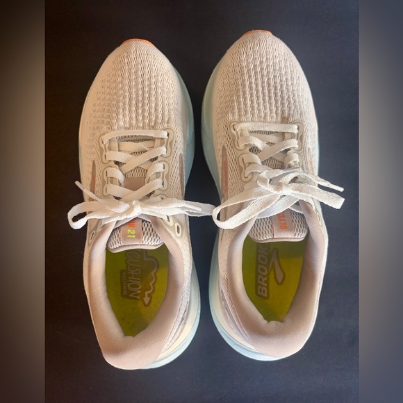 Brooks Glycerin 21 Women's Athletic Shoes - White and Tan size 9.5 - Picture 4 of 7